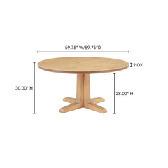 Charles Natural Dining Table - Ornate Home