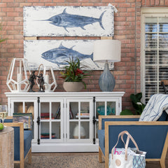 Charleston Blue Canvas - Ornate Home