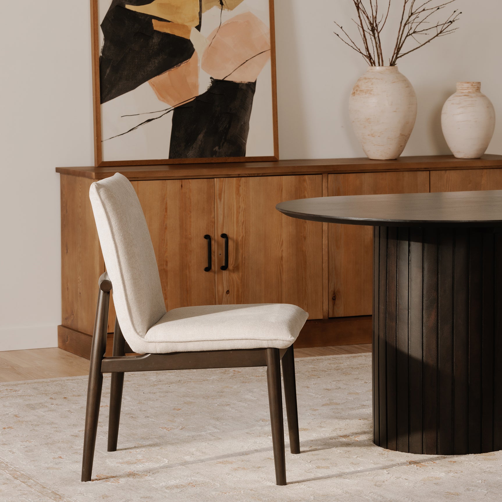 Charlie Beige Dining Chair (Set of 2) - Ornate Home