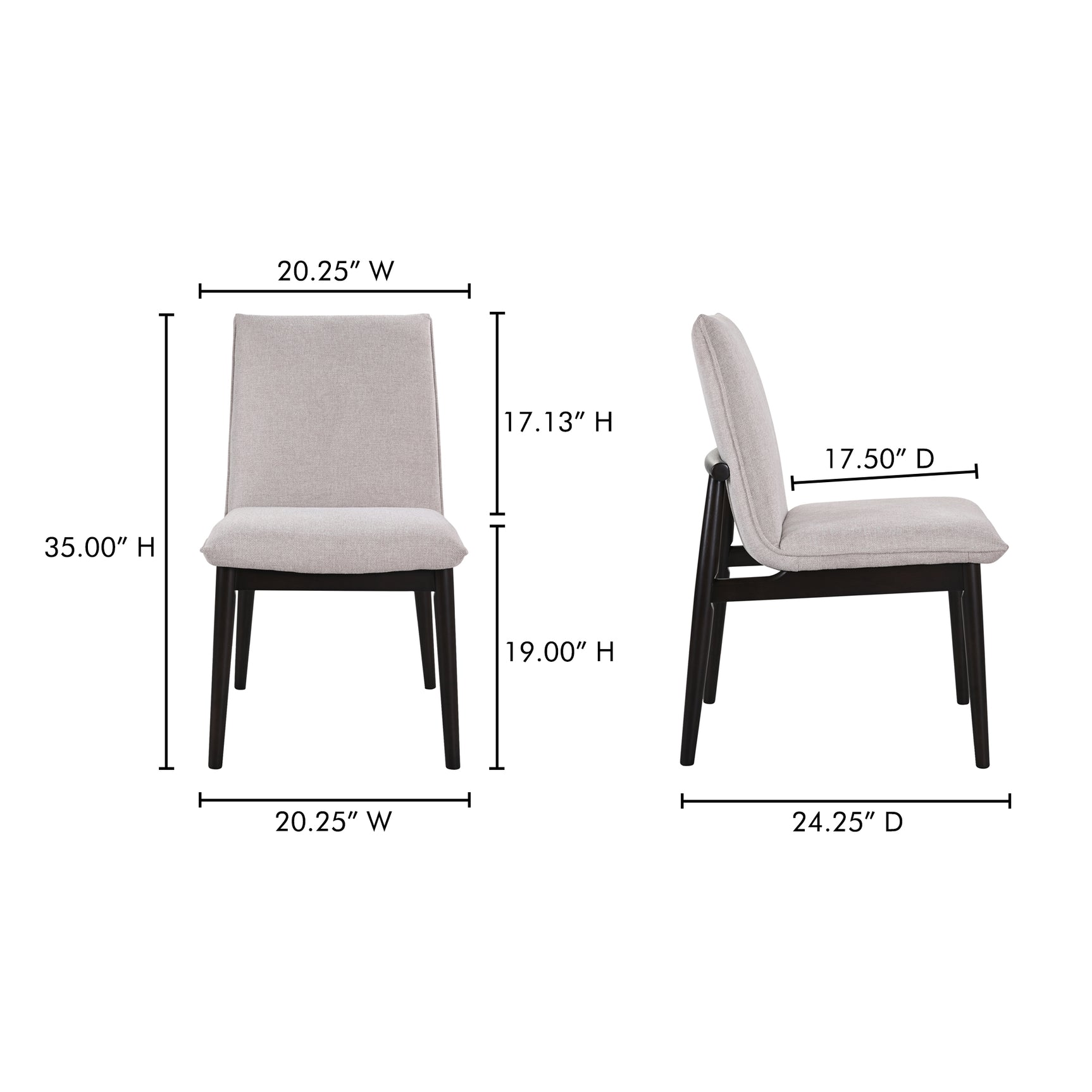 Charlie Beige Dining Chair (Set of 2) - Ornate Home