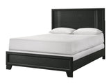 Charlie Black Queen Panel Bed - Ornate Home