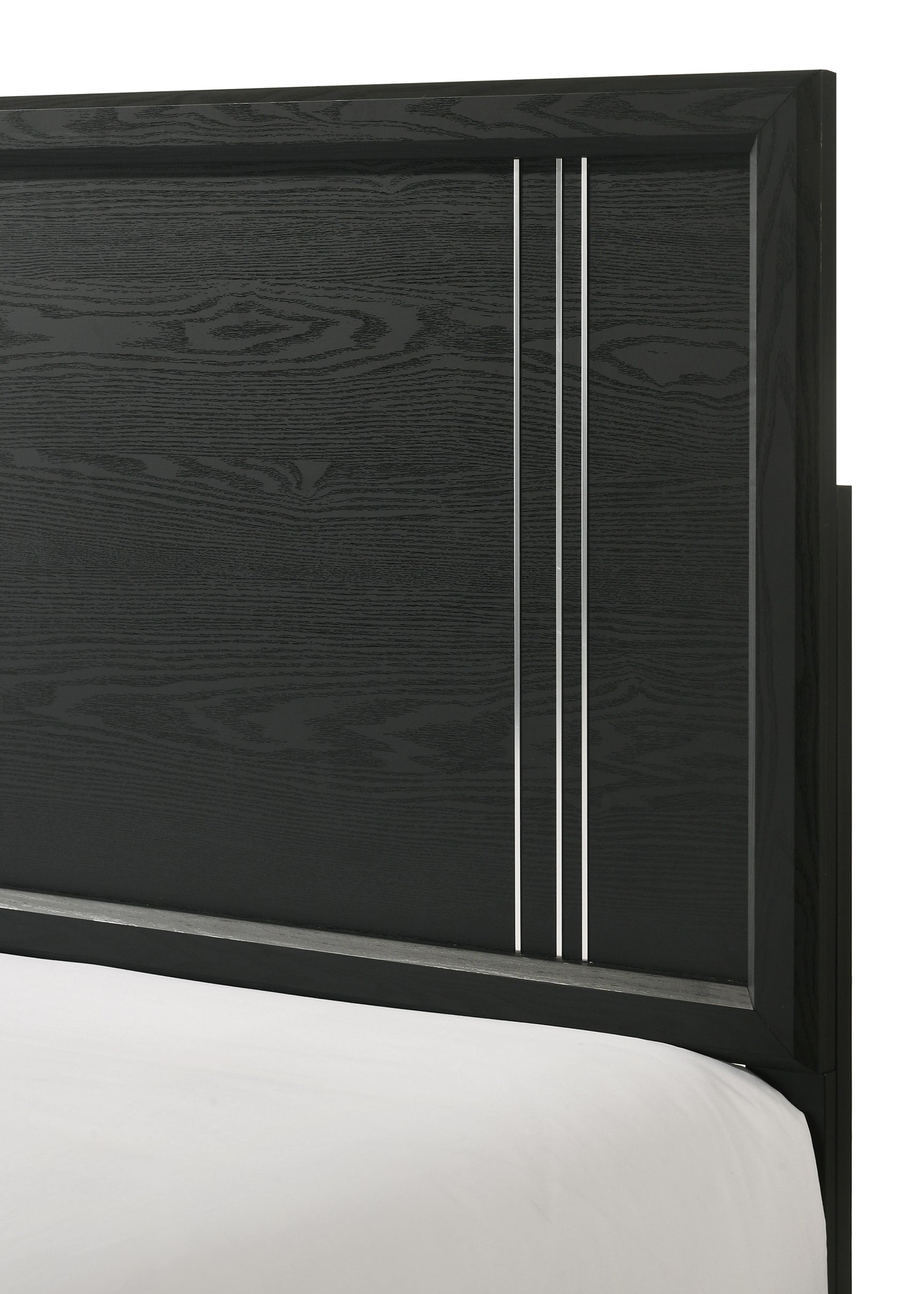 Charlie Charcoal Queen Panel Bed - Ornate Home