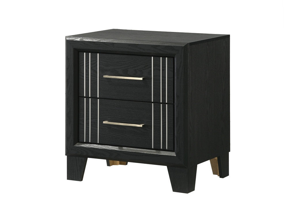 Charlie Charcoal Nightstand - Ornate Home