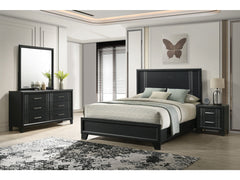 Charlie Charcoal Panel Bedroom Set - Ornate Home
