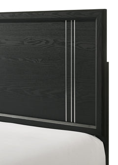 Charlie Charcoal King Panel Bed - Ornate Home