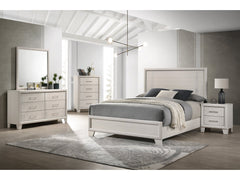 Charlie Cream King Panel Bed - Ornate Home