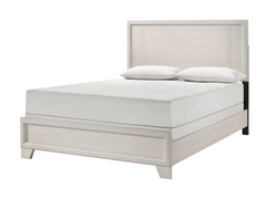 Charlie Cream Queen Panel Bed - Ornate Home