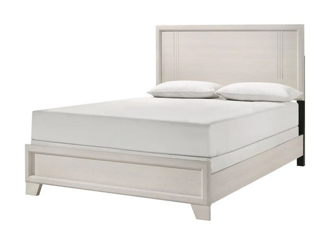 Charlie Cream King Panel Bed - Ornate Home