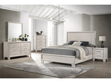 Charlie Cream Queen Panel Bed - Ornate Home
