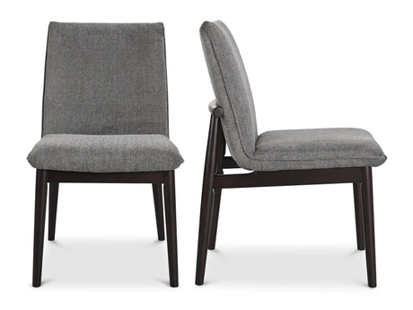 Charlie Dining Chair Dark Grey (Set of 2) - Ornate Home