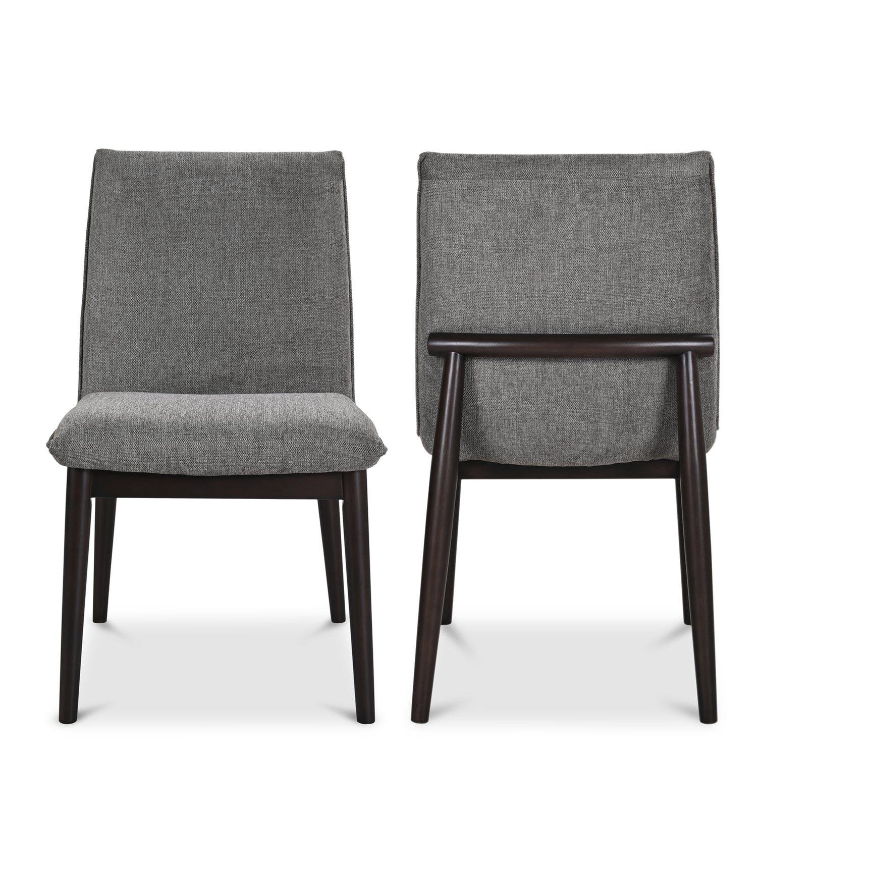 Charlie Dining Chair Dark Grey (Set of 2) - Ornate Home