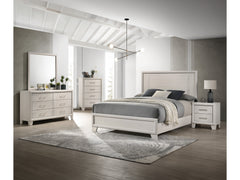 Charlie White Queen Panel Bedroom Set - Ornate Home
