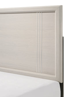 Charlie White Queen Panel Bedroom Set - Ornate Home