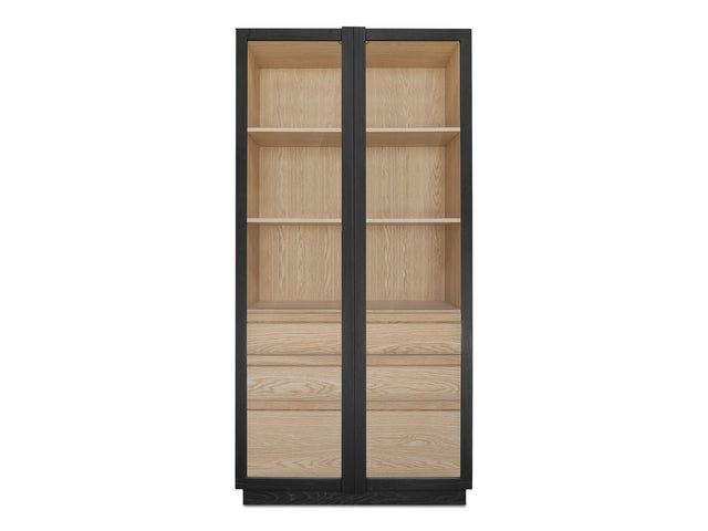 Charlotte Black Tall Cabinet - Ornate Home