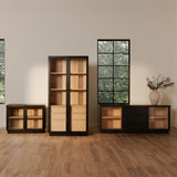 Charlotte Black Tall Cabinet - Ornate Home