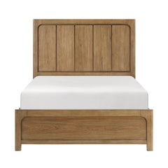 Charlotte Brown Queen Platform Bed With Storage Side Rails - Ornate Home
