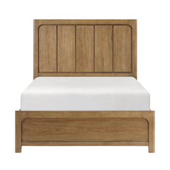 Charlotte Brown Queen Platform Bed With Storage Side Rails - Ornate Home