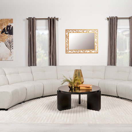 Charlotte Ivory 5-piece Modular Sectional Sofa - Ornate Home