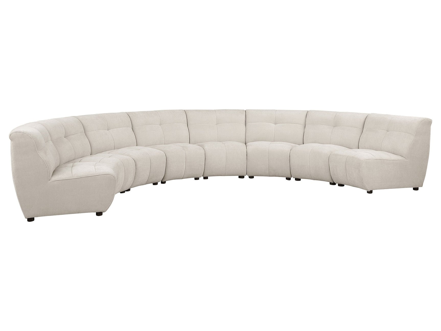 Charlotte Ivory 8-piece Modular Sectional Sofa - Ornate Home