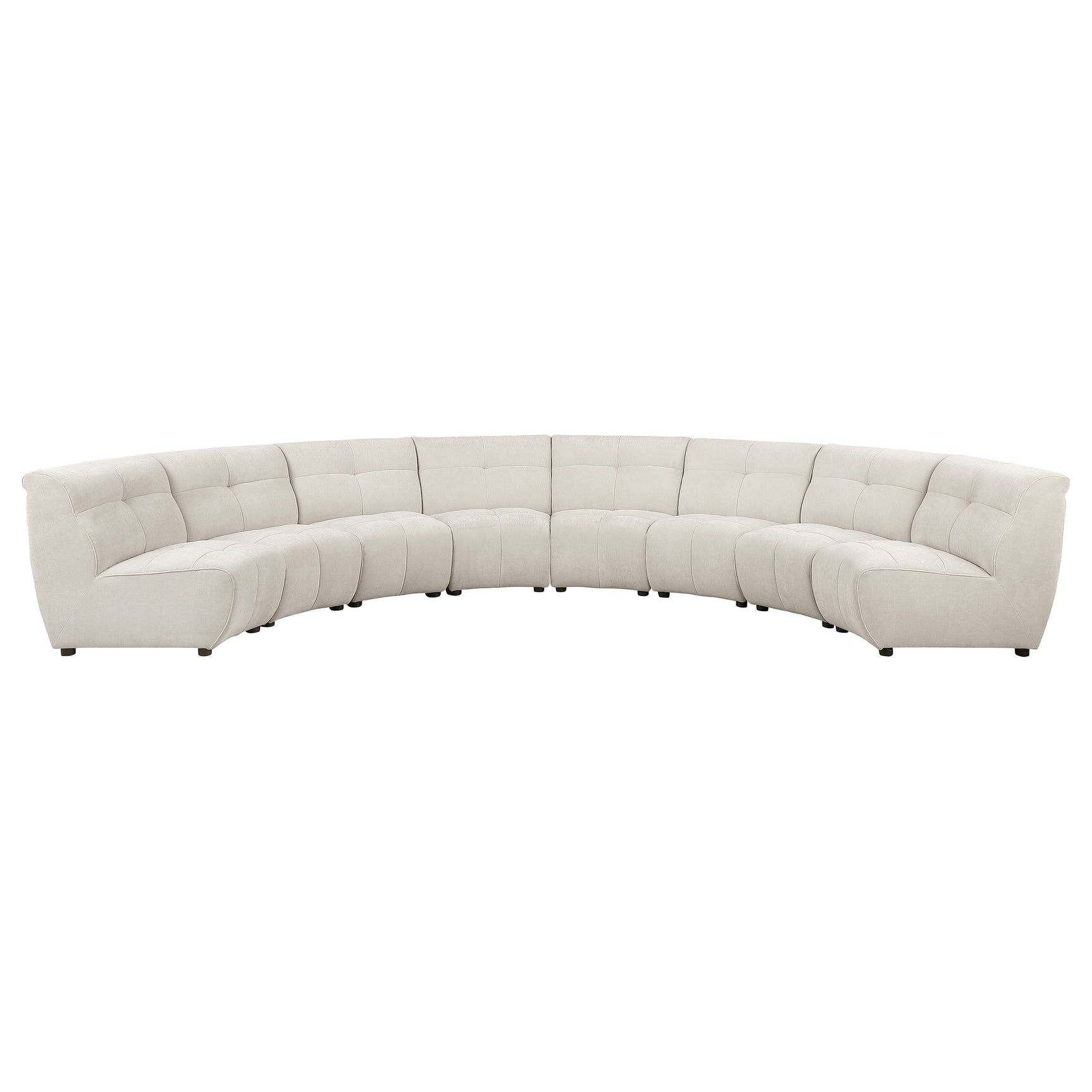 Charlotte Ivory 8-piece Modular Sectional Sofa - Ornate Home