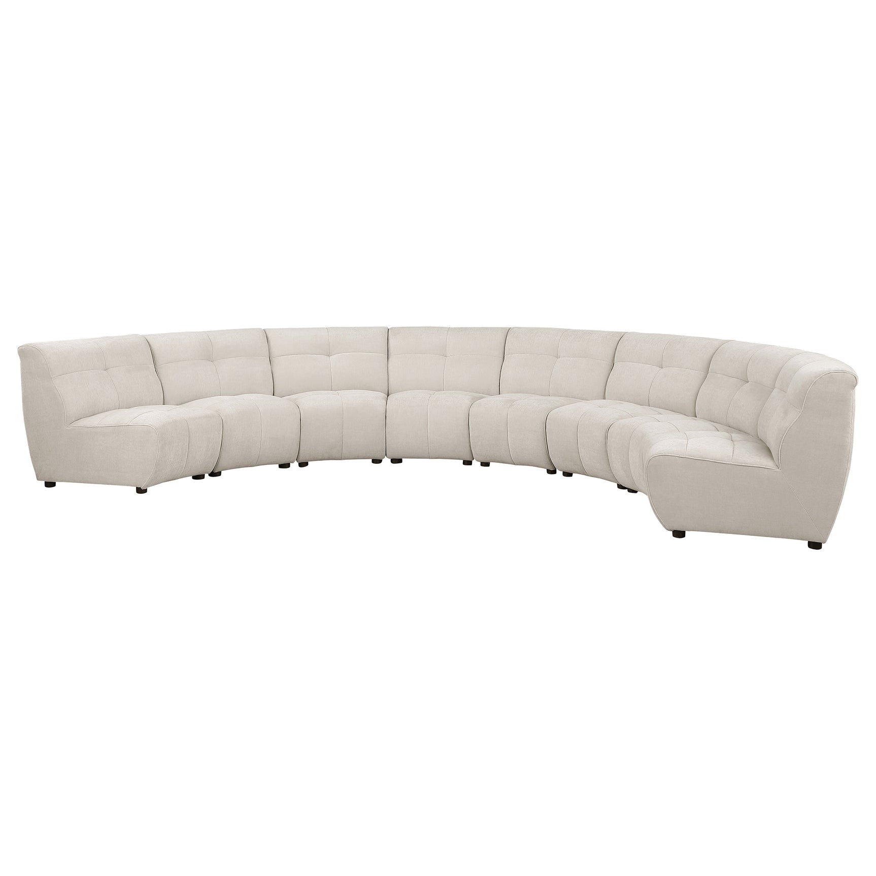 Charlotte Ivory 8-piece Modular Sectional Sofa - Ornate Home