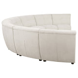 Charlotte Ivory 8-piece Modular Sectional Sofa - Ornate Home