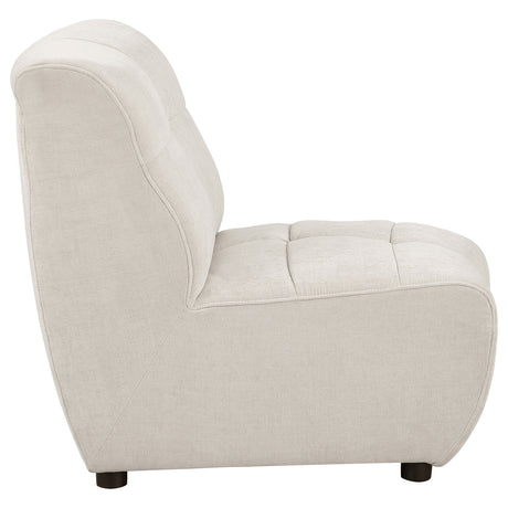 Charlotte Ivory Armless Chair - Ornate Home