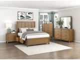 Charlotte Light Brown 5-Piece Queen Bedroom Set - Ornate Home