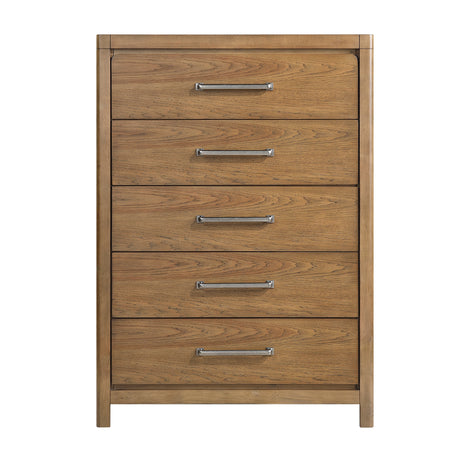 Charlotte Light Brown 4-Piece Queen Bedroom Set - Ornate Home