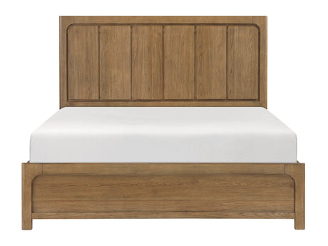 Charlotte Light Brown Eastern King Platform Bed - Ornate Home