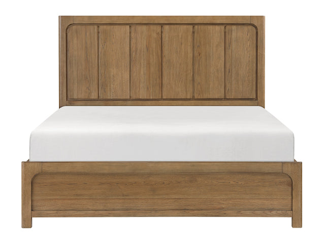 Charlotte Light Brown Eastern King Platform Bed - Ornate Home