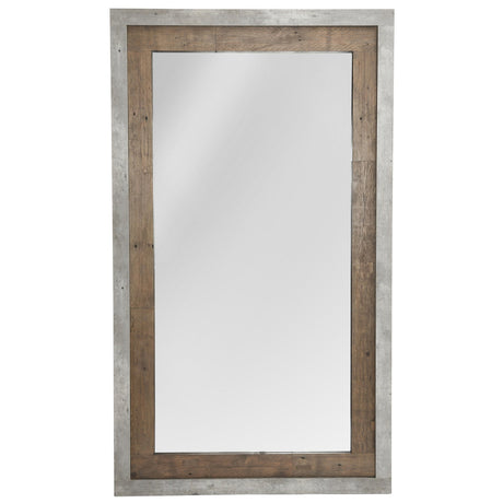 Charlotte Natural/Weathered Cement Mirror - Ornate Home