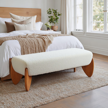 Charm Ivory Bench - Ornate Home