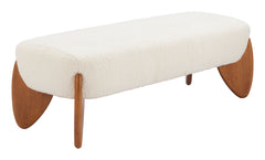 Charm Ivory Bench - Ornate Home