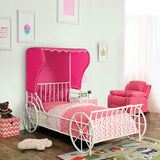 Charm White/Pink Full Bed - Ornate Home