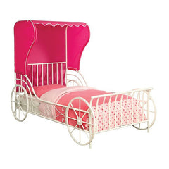 Charm White/Pink Full Bed - Ornate Home