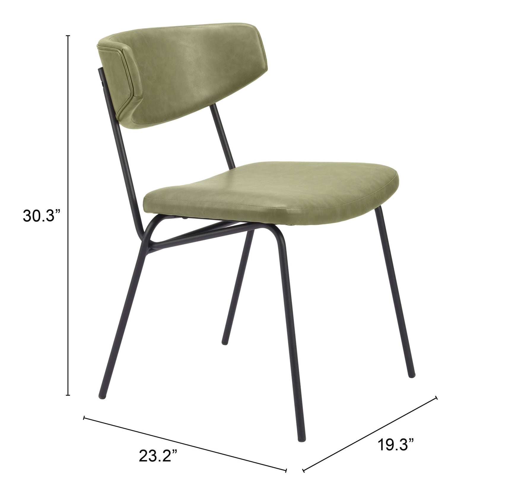 Charon Green Dining Chair (Set of 2)
