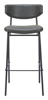 Charon Vintage Black Barstool (Set of 2) - Ornate Home