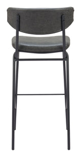 Charon Vintage Black Barstool (Set of 2) - Ornate Home