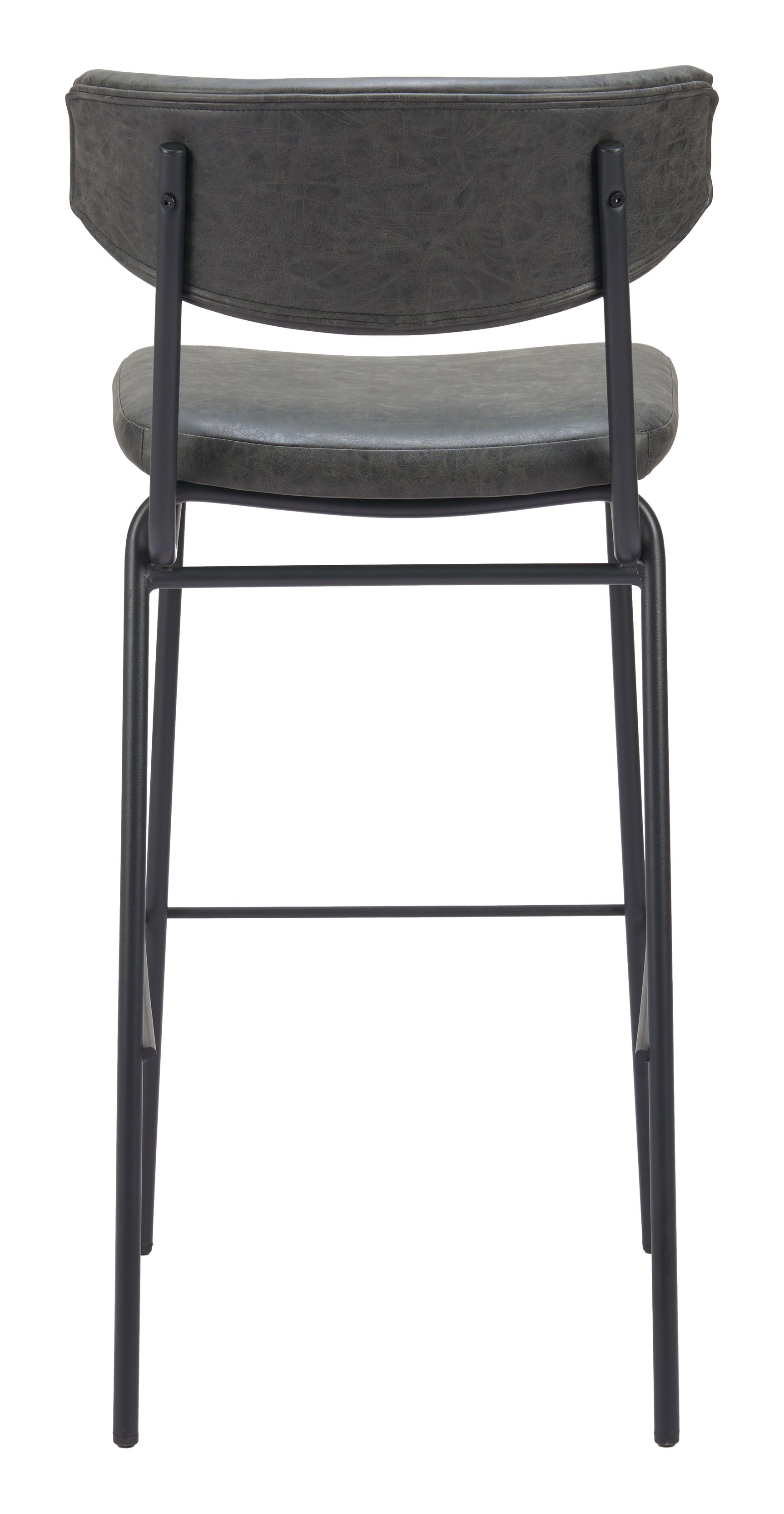 Charon Vintage Black Barstool (Set of 2) - Ornate Home