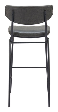 Charon Vintage Black Barstool (Set of 2) - Ornate Home