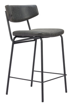 Charon Vintage Black Counter Stool (Set of 2) - Ornate Home