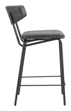 Charon Vintage Black Counter Stool (Set of 2) - Ornate Home