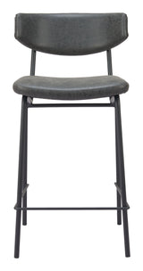 Charon Vintage Black Counter Stool (Set of 2) - Ornate Home