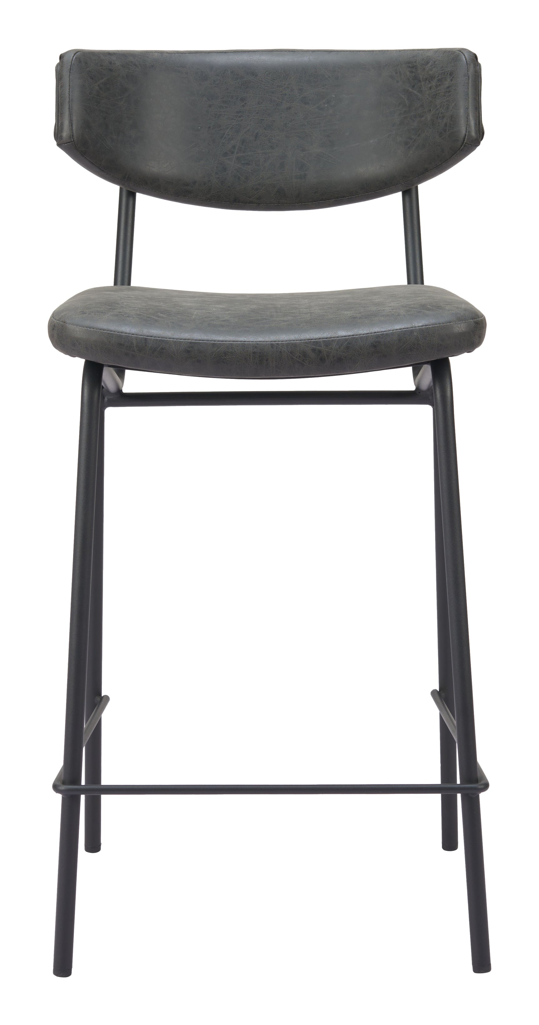 Charon Vintage Black Counter Stool (Set of 2) - Ornate Home
