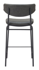 Charon Vintage Black Counter Stool (Set of 2) - Ornate Home