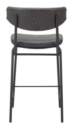 Charon Vintage Black Counter Stool (Set of 2) - Ornate Home