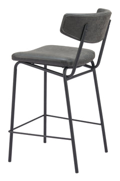 Charon Vintage Black Counter Stool (Set of 2) - Ornate Home