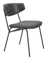 Charon Vintage Black Dining Chair (Set of 2) - Ornate Home