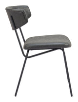 Charon Vintage Black Dining Chair (Set of 2) - Ornate Home